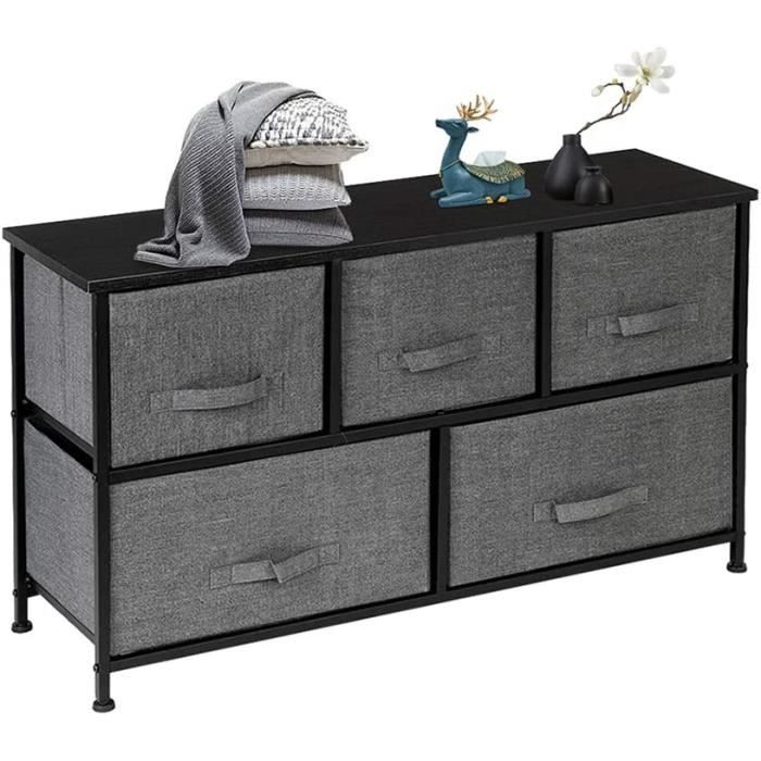 Commode avec 5 tiroirs, Meuble de Rangement