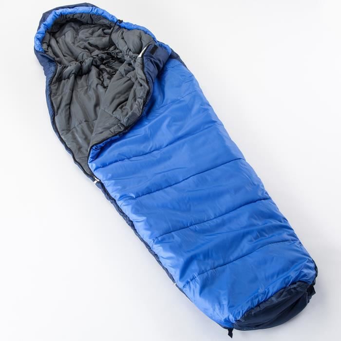 Sac De Couchage Adulte Rectangulaire Skandika Skye | 3 Saisons | 220x75cm | Avec Oreiller | Jumelable | Lavable Machine