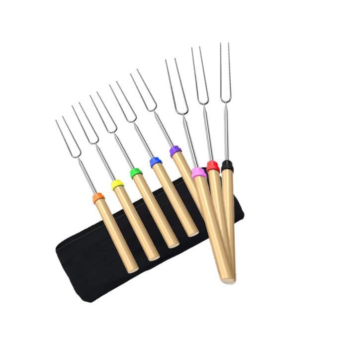 Brochettes De Grill Télescopiques En Acier Inoxydable - 12