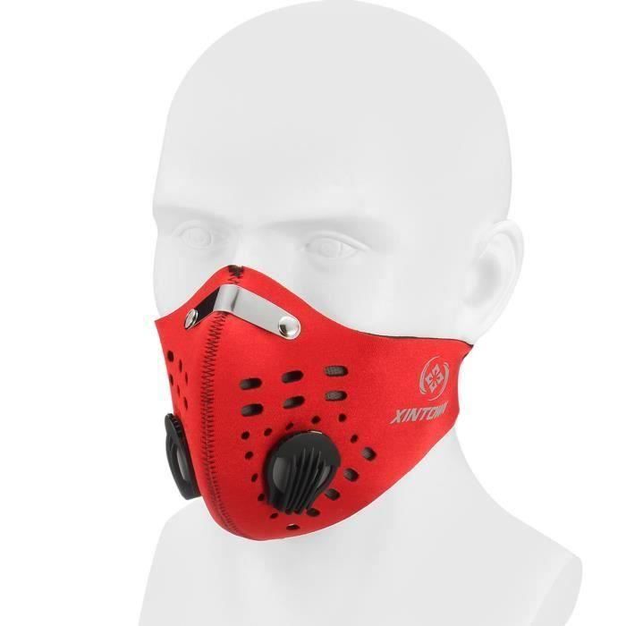 Powzdi Masque Anti-poussière Réutilisable - 5 Filtres, Confortable Pour Vélo, Moto, Bricolage