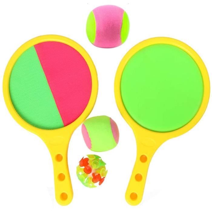 Raquette Scratch De Plage Sport Jeu Tennis Baseball Ete Jeu Plage Jouets avec 3 Balles Deux Modes De Jeu Jouets en Plein Air Jouets Cdiscount Sport