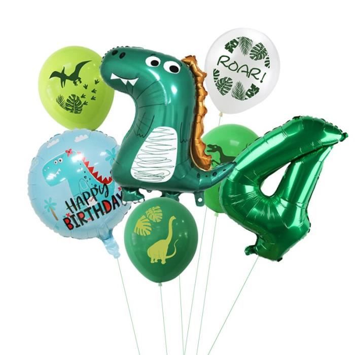 Ballons De Fete Dinosaures 7 Pieces 1 2 3 4 5 6 7 8 9 Ans Decorations De Fete D Anniversaire Pour Enfants Fourni Ma Cdiscount Maison