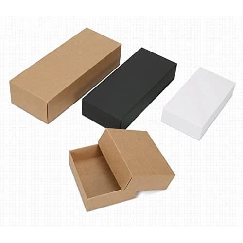 Boîtes Cadeaux En Kraft - Lot De 25, 10x10x10 Cm | Carton Pliable, Pour Anniversaire, Mariage, Fêtes