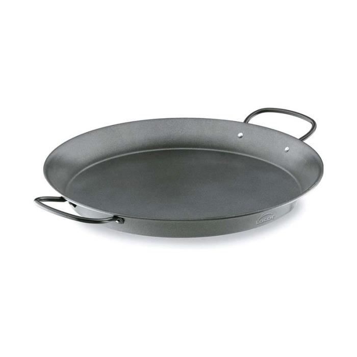 Suinga - Poêle à paella en acier au carbone Lacor, antiadhésive [60 cm - 19 portions]