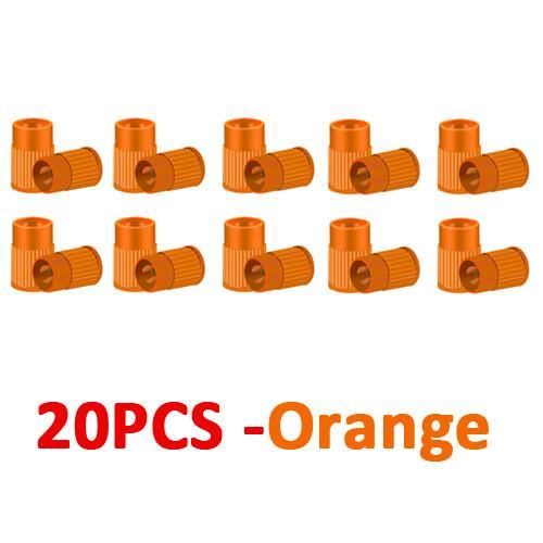 Lot De 2 Bouchons De Valve Moto KTM Adventure (990 à 1290) En Aluminium - Protection étanche Et Style Orange