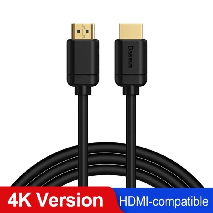 4K HD 2.0 Baseus – câble HDMI 2.1 pour Xiaomi Mi Box, 8K-60Hz, 4K