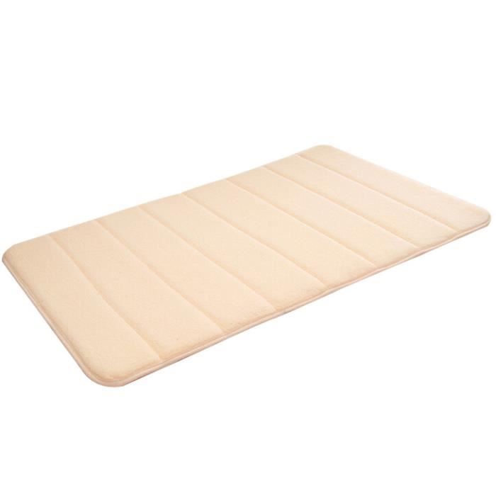 OLANLY Tapis de bain doux en mousse à mémoire de forme, antidérapant et