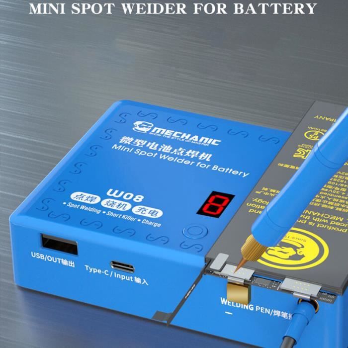 Fer à souder sans fil 11 Watt 2500 mAh Max 520 °C chauffage rapide fer à souder sans