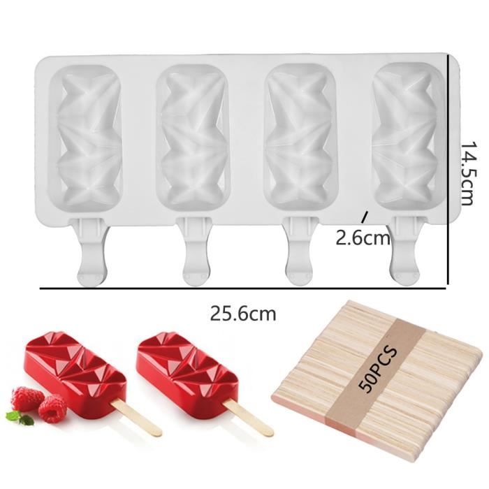 Silicone Ice Cream moule Gâteau Glace Lolly Cuisson Gelée Moule Plateau À faire soi-même Cuisine Outil