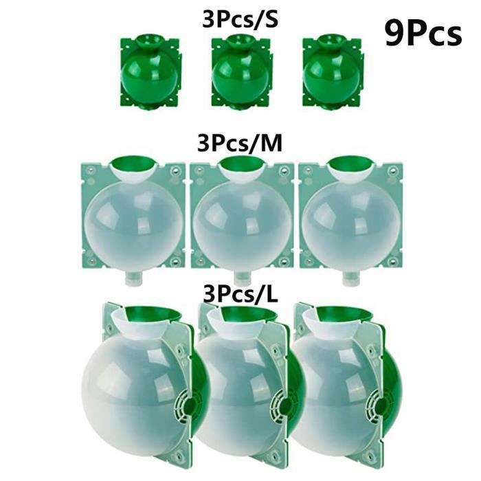 Kit Propagation Racines Air – Lot 12 Boîtes Réutilisables + 50 Attaches, Sphère Greffage Taille M Pour Rosiers, Arbres Fruitiers, Plantes Difficiles