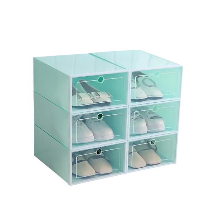 Xocome Boîte à Chaussures Pliable Transparente – Lot Empilable Ultra Pratique, Porte Magnétique, Idéal Pour Baskets Jusqu'à Pointure 46, Gain De Place Malin !