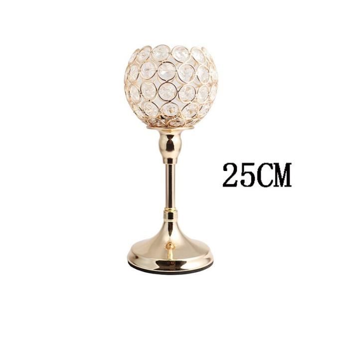 Photophore En Cristal En Forme De Fleur De Lotus - Porte-Bougie Pour Décoration Mariage/Noël (Lot De 2) - 9
