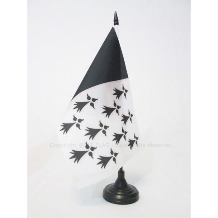 DRAPEAU DE TABLE LA RÉUNION 21x14cm - PETIT DRAPEAUX 14 x 21 cm