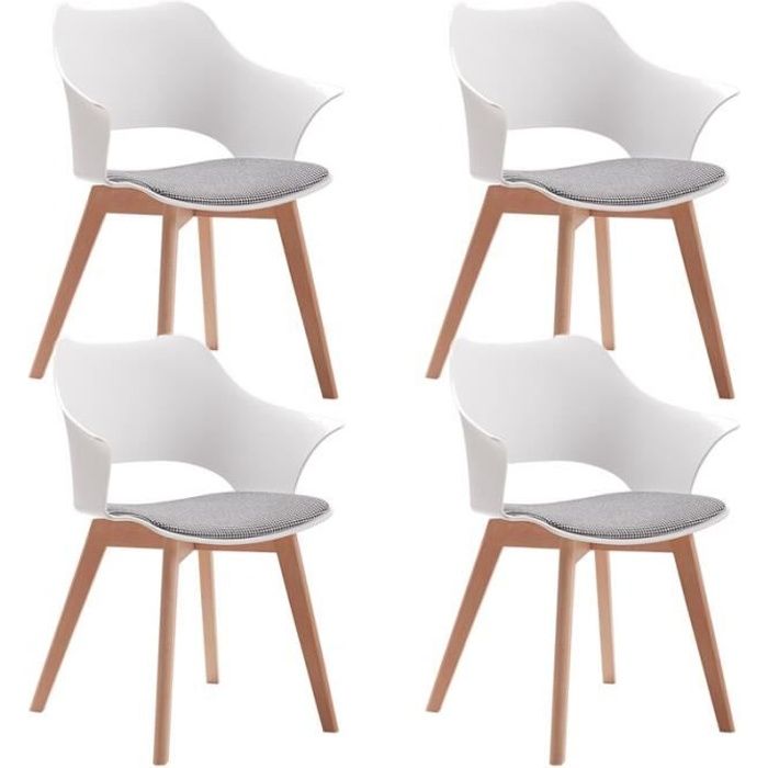 Chaises de salle à manger moderne beige pour la maison