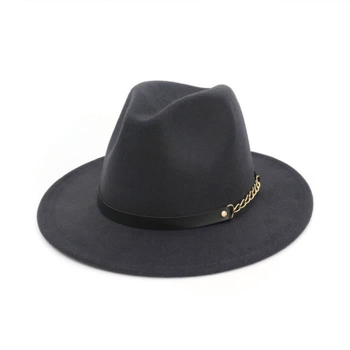 Chapeau Cowboy Style Punk Western Faringoto - Feutre Laine Homme Femme Automne Hiver, Chapeau Jazz