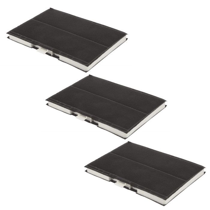 Filtres de actif BOSCH 00705432 Lot de 3 Compatible avec plusieurs hottes