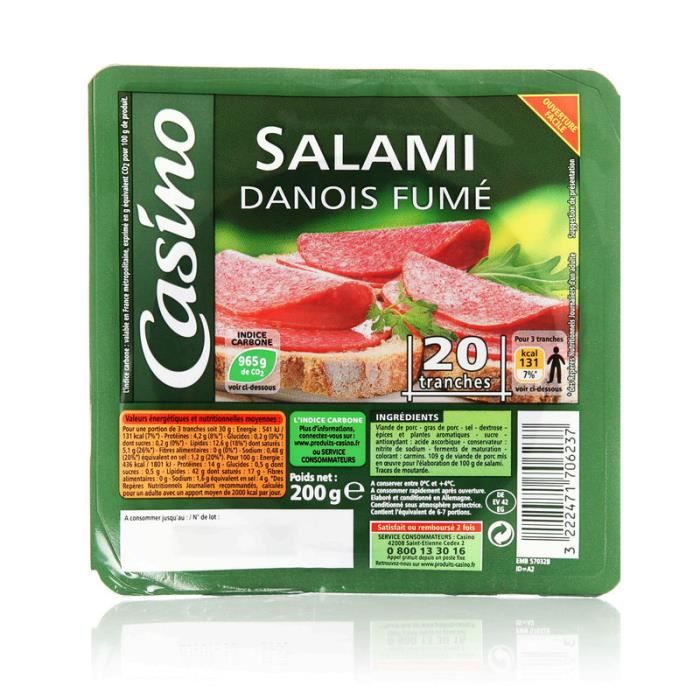 Salami danois fumé 20tr. Cdiscount Au quotidien