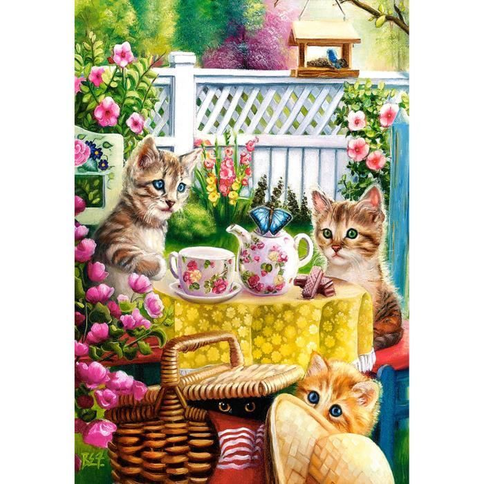 Puzzle 1000 Pi ces Chatons L heure Du Th Aille Unique Coloris Puzzle 1000 Pi ces Chatons L heure Du Th Aille Unique Coloris
