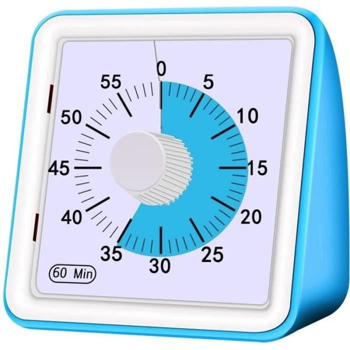 Minuteur visuel et numérique pour enfants, 60 minutes, rappel sonore et lumineux, outils de gestion du temps pour ADHD, salle de classe et Minuteur visuel et numérique pour enfants, 60 minutes, rappel sonore et lumineux, outils de gestion du temps pour ADHD, salle de classe et