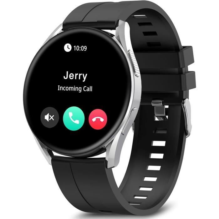 Montre Connectée FITFLEX 2025 - Écran AMOLED 1,43", Batterie 800 MAh, Appels Bluetooth, étanche IP68