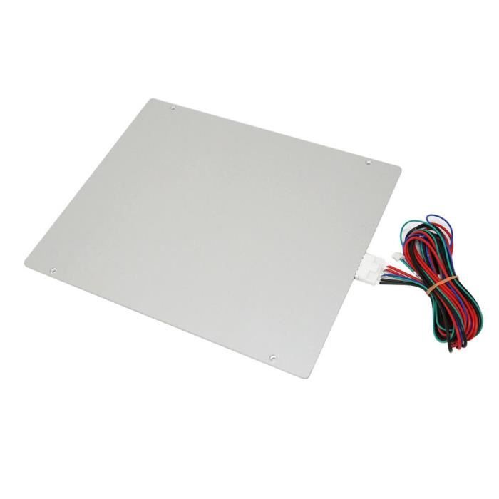 Cikonielf Plateau de lit chauffant 3D Printer 12V 120W Avec câble Accessoires pour imprimante