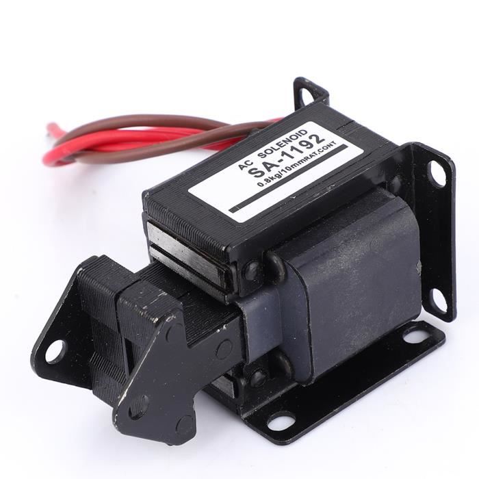 Électroaimant Push-pull 12V DC - Force 5N, Course 10mm - Pour Automatisme Industriel, Machines Alimentaires, Textiles
