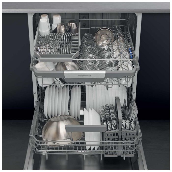 Lave-Vaisselle Tout Intégrable DE DIETRICH DCJ422DQX - Noir - Auto - Départ différé - 44 dB