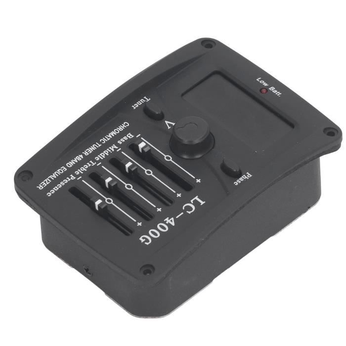 Préampli Avec Accordeur Intégré ORTEGA MagusPro - Pour Basse Acoustique, Réglage Volume/tone, Alimentation 9V