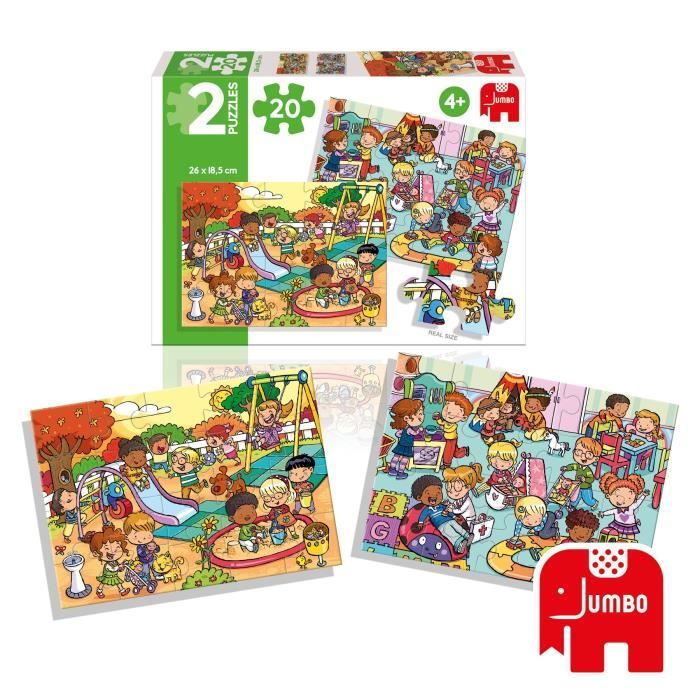 DISET Puzzles 2 X 20 pièces Parc et Aire de jeux - Cdiscount Jeux - Jouets