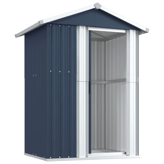 Abri de jardin - DUOKON - FAN316235 - Acier galvanisé - 126x975x177 cm - Couleur anthracite