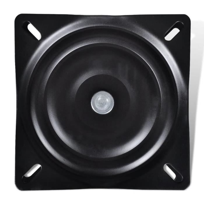 Platine Pivotant Pour Siège De Bateau 160x160mm - Acier Powder Coated - Pour Bus, Camion, Camping-Car