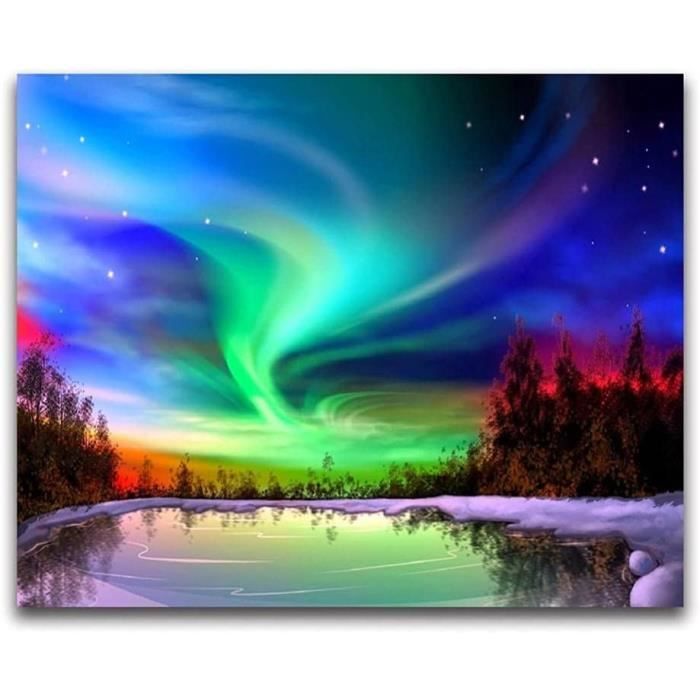 Kit Peinture Diamant 5D DIY - Tableau Strass Cerf à Compléter 40x30cm | Art Créatif & Loisir Anti-Stress