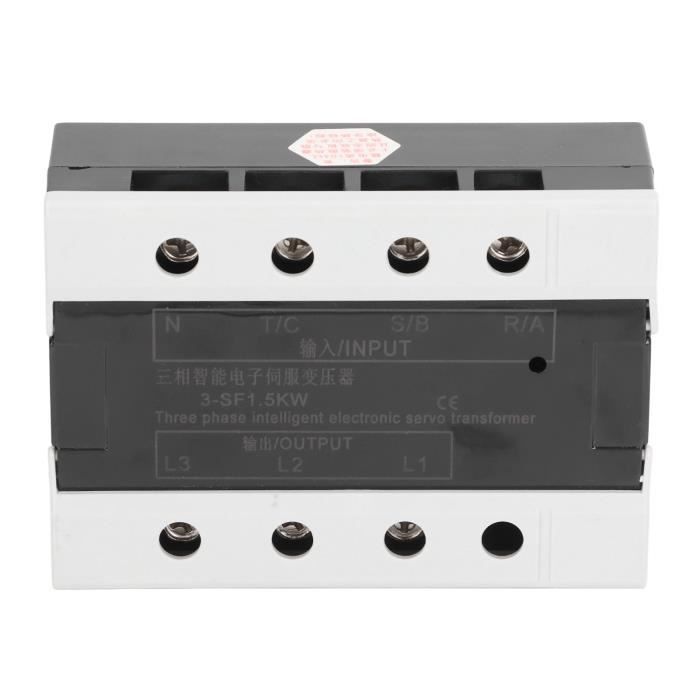 Servo-transformateur électronique triphasé 360‑420V entrée 200‑230V