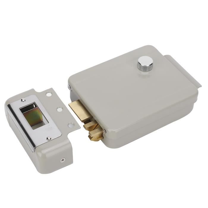 Serrure Porte Électronique, Système de Contrôle D'accès Argent, Télécommande, Double Protection, Serrure à Tête Unique Avec Voyant Lumineux
