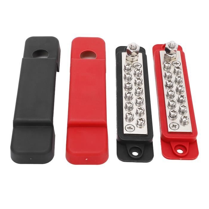 Bloc De Distribution D'Alimentation Voiture 12V 1x25mm² Vers 4x10mm² - Plaqué Or Pour Amplificateurs HiFi - Qualité Premium
