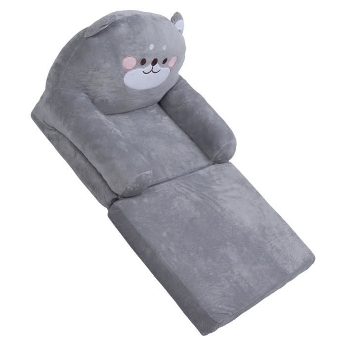 Fdit Canapé Pliable Pour Enfants Couronne Rose - Chaise Portable Peluche Douce