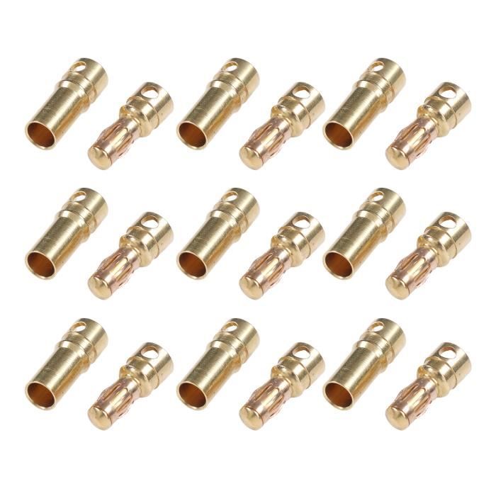 Lot 4 Connecteurs Banane 2mm Vers 4mm Plaqué Or - Adaptateurs Audio HiFi