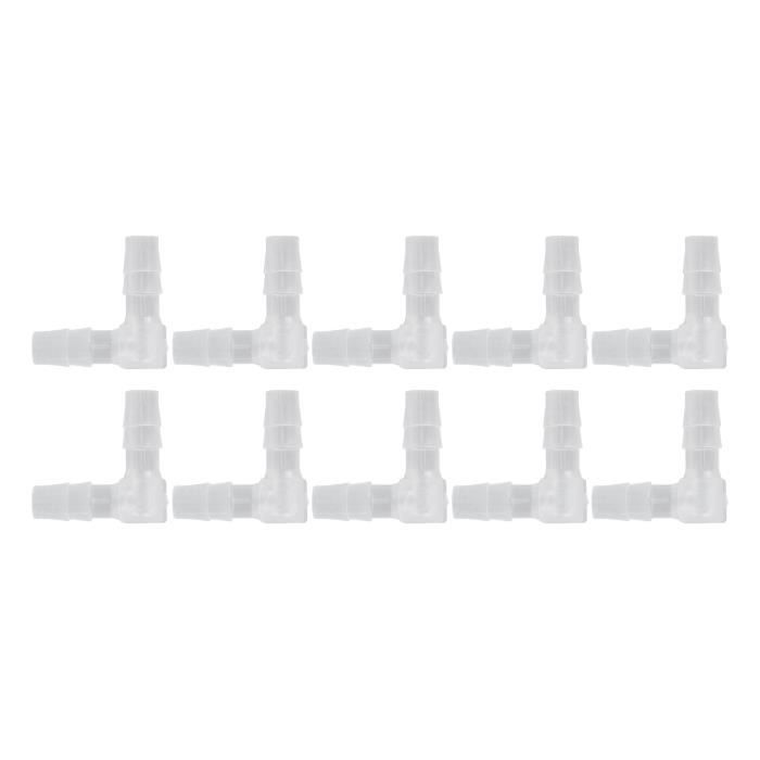 Raccord PVC Coudé 90° 1,9 Cm X 1,9 Cm (3/4") Barbelé Pour Tuyau Arrosage – SCH 40, Insert Double, Fabriqué Aux US, Conduite Eau