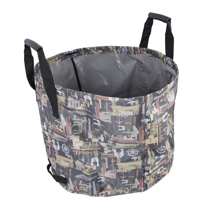 2 Sacs à Déchets Jardin 500L SUBEEN - Pliable, Réutilisable Avec Poignées | 80x100cm Vert