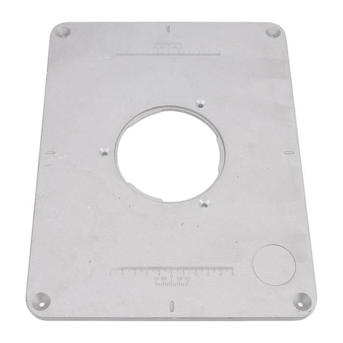 Plaque D'insertion Pour Table De Toupie En Alliage Aluminium - Avec Guide D'onglet Et Pelle Transparente