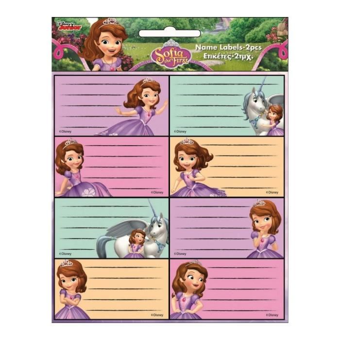 Lot De 16 Etiquette Princesse Sofia Disney Cahier Enfant Ecole Guizmax Cdiscount Beaux Arts Et Loisirs Creatifs