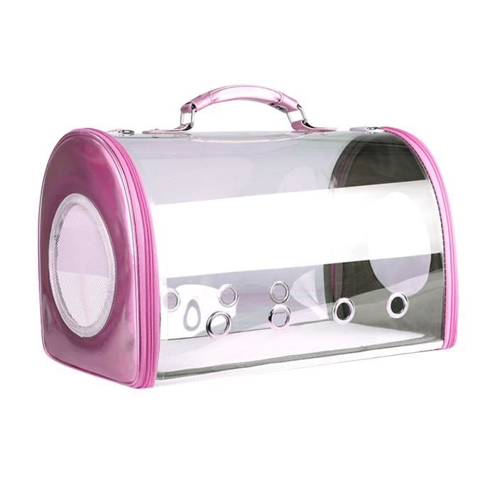 sac transparent rose