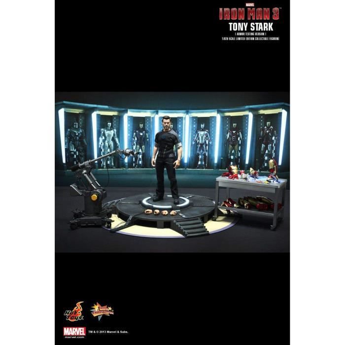 hot toys iron man 3 tony stark armor testing version