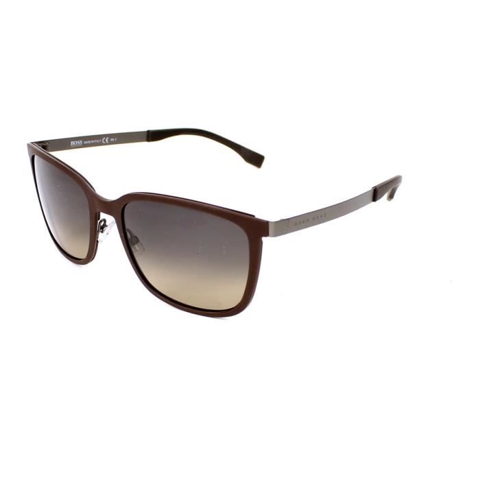 Lunettes de soleil Hugo Boss BOSS 0723 S KDMR4 Marron Achat Vente lunettes de soleil Homme Adulte Cdiscount