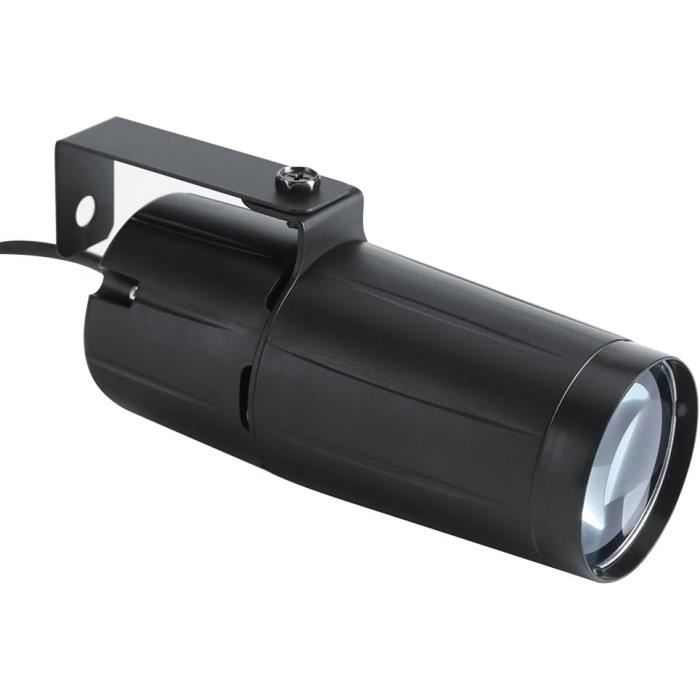 Mini Projecteur LED Scène 7 Couleurs - Faisceau Réglable 180°/360° - Portable Pour DJ, Bar, Fêtes - AC 85-265V - 6