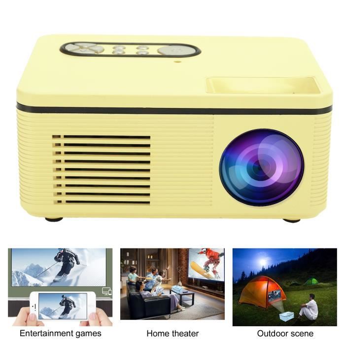 Projecteur LCD Mini Projecteur Cinéma Maison Multifonction HDMI 1080P