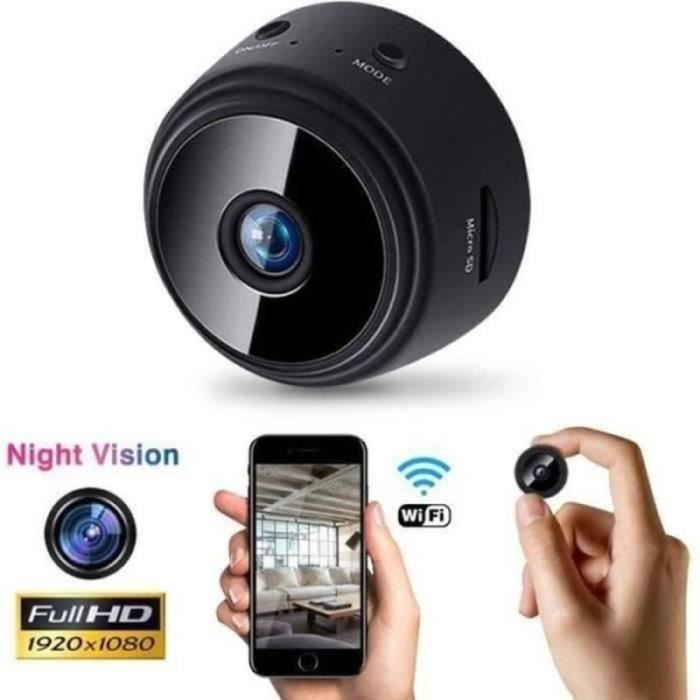 CAMERA MINIATURE - CAMERA ESPION WiFi Cam Cachée HD 1080P Mini Caméra Espion sans Fil Vision Nocturne Caméra de Surveillance de