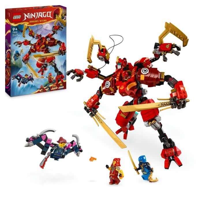 LEGO NINJAGO 71812 Le Robot Grimpeur Ninja de Kai, Set de Jeu d’Aventure pour Enfants