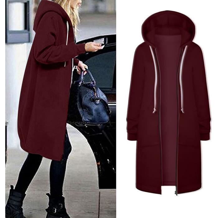 Manteau femme hiver rouge store