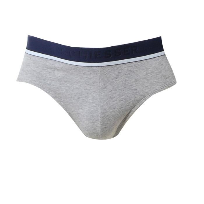 Slip homme lot de 3 SCHIESSER SCU16 Gris Cdiscount PrêtàPorter